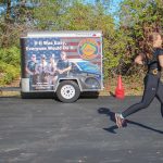 Participant sprinting