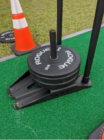 a weighted sled